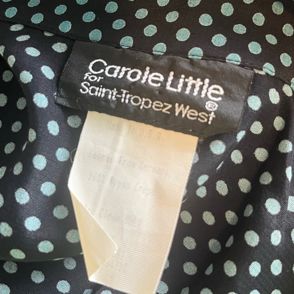 Carole Little St Tropez West 4 S Polka Dot 3 Piece Maxi Skirt Button Down Jacket - Picture 5 of 8